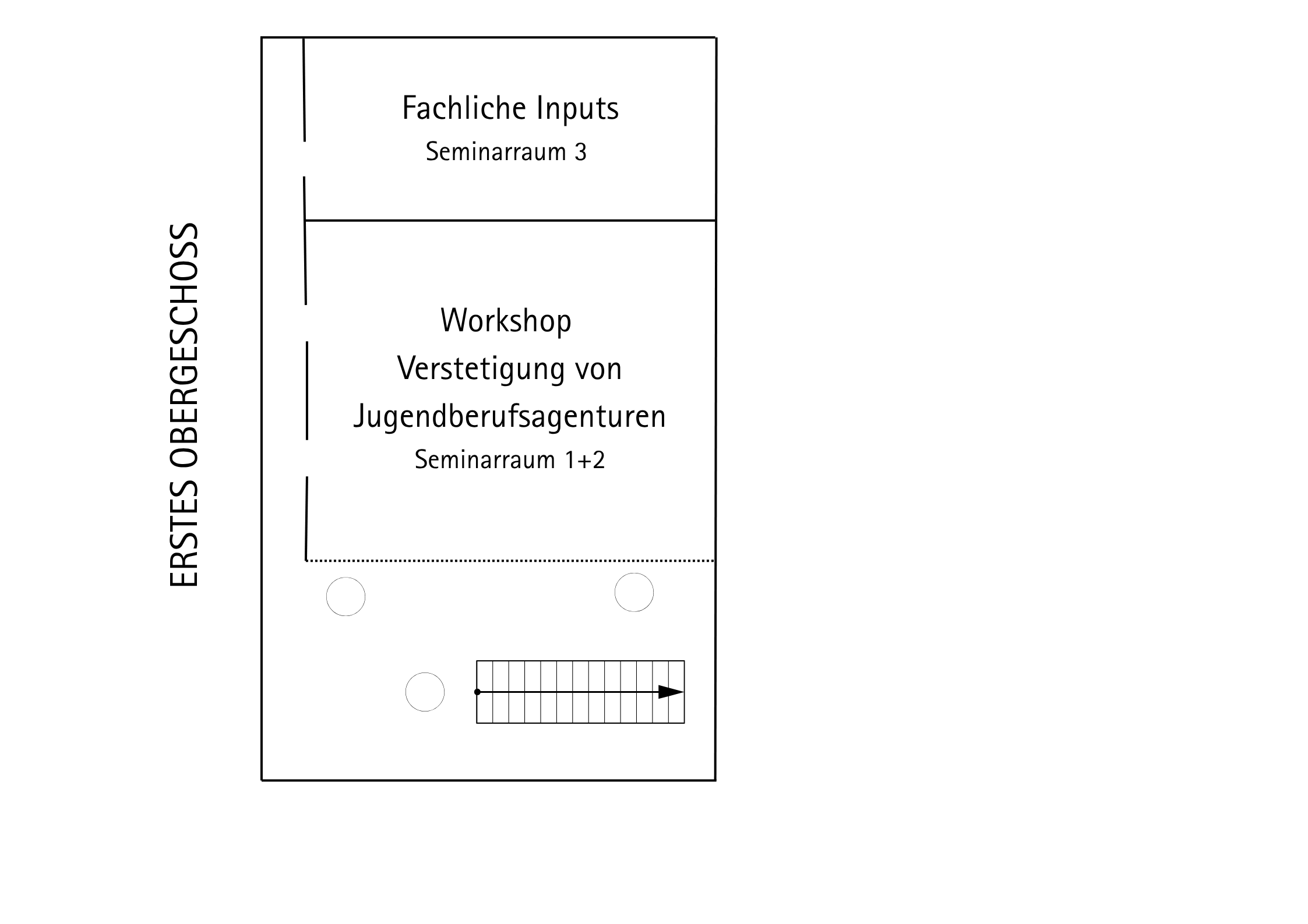 Grundriss des Obergeschosses
